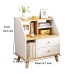 Modern Bedside Table with Compartments and Two Drawers – Elegant Nightstand