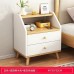 Modern Minimalist Tapered 2-Drawer Bed Side Table