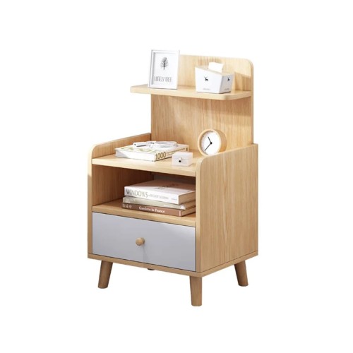 Modern Oak Design Nightstand/Bedside Table with Drawer