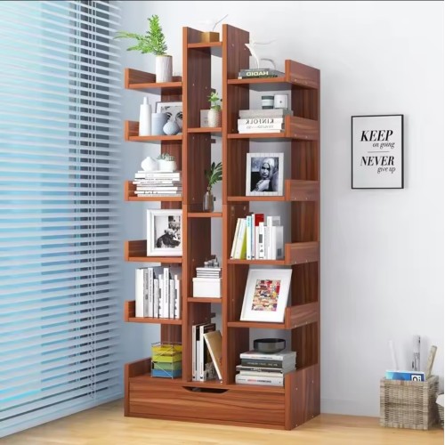 Multipurpose Bamboo Bookshelf with Drawer Multipurpose Bamboo Bookshelf with Drawer