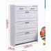 3-Tier Flip Shoe Cabinet with Drawers