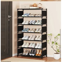 7 Tier Shoe Rack – Space-Saving Steel Shoe Organizer