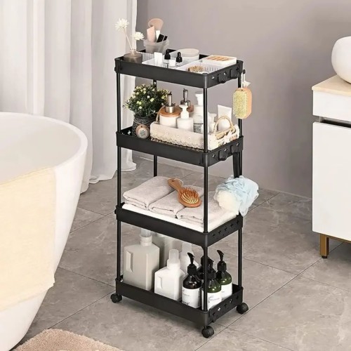 4 Layer Multipurpose Storage Rack with Wheels