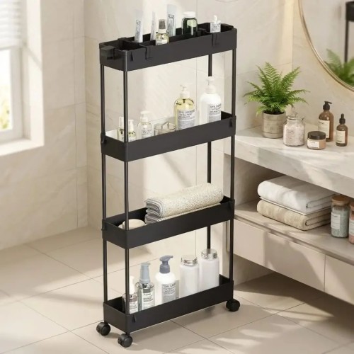 4 Layer Multipurpose Storage Rack with Wheels