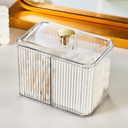 3-Compartment Clear Acrylic Earbud/Multipurpose Organizer