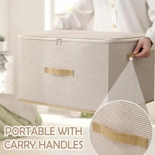 Extra Large Capacity Collapsible Zipper Storage Boxes