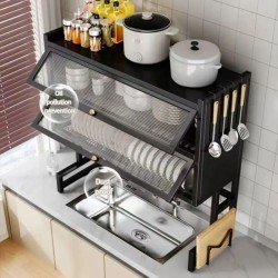 Double  Over The Sink With Glass Acrylic Cover