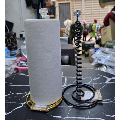 Spiral Wrought Iron Tissue Or Towel Roll Holders