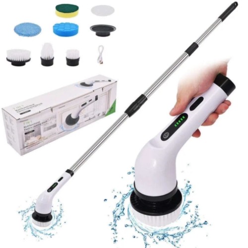 Rechargeable 7-in-1 Spin Scrubber Brush