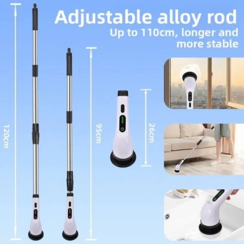 Rechargeable 7-in-1 Spin Scrubber Brush