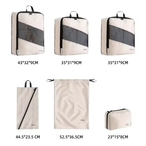 6 Pcs Travel Storage Compression Cubes
