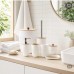 7 In 1 Bathroom Accessories Set with Wooden Top