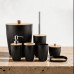 7 In 1 Bathroom Accessories Set with Wooden Top