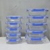 10 Pcs Set Food Grade Glass Storage Containers