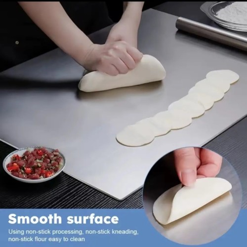 Heavy-Duty Stainless Steel Chopping Board