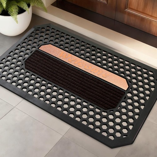 3D Hollow Oval Entryway Doormat