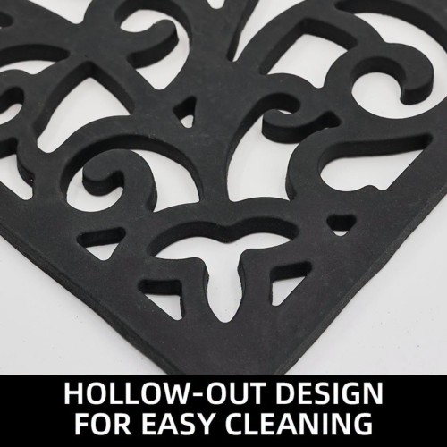 3D Hollow Oval Entryway Doormat