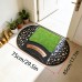 3D Hollow Oval Entryway Doormat