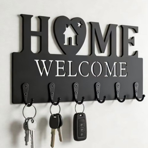 Wall-Mounted Wooden Key Holder Wall-Mounted Wooden Key Holder