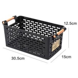 Storage Basket with Wooden Handles – Stylish, Durable & Multi-Purpose Organizer