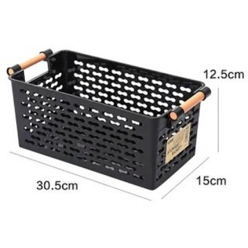 Storage Basket with Wooden Handles – Stylish, Durable & Multi-Purpose Organizer Storage Basket with Wooden Handles – Stylish, Durable & Multi-Purpose Organizer