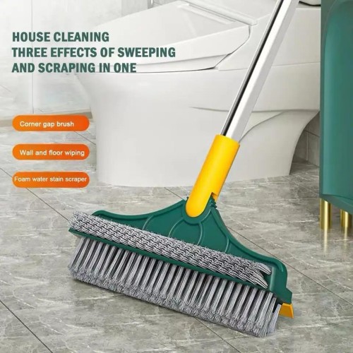 Innovative Durable 3-in-1 Floor Scrub Brush with Squeegee Innovative Durable 3-in-1 Floor Scrub Brush with Squeegee