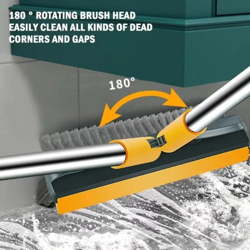 Innovative Durable 3-in-1 Floor Scrub Brush with Squeegee Innovative Durable 3-in-1 Floor Scrub Brush with Squeegee