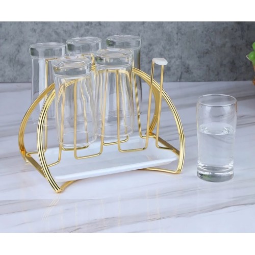 Glass/Cup Holder with Drainer – Durable, Stylish & Convenient