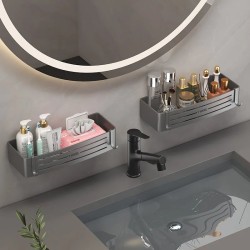 2pcs Aluminum Bathroom Shelves – Stylish, Durable & Space-Saving Storage