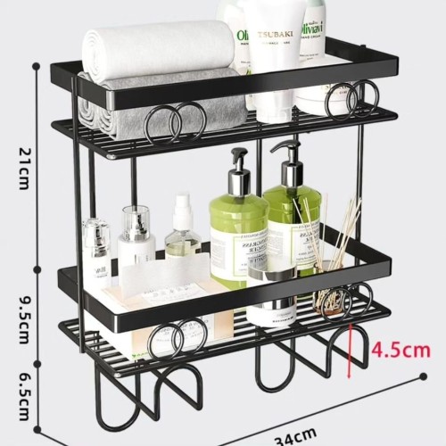 2-Tier Over-the-Toilet Rack