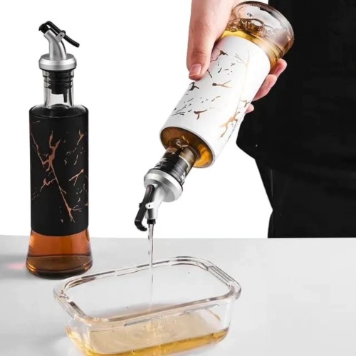 Marble Oil & Vinegar Bottle Marble Oil & Vinegar Bottle