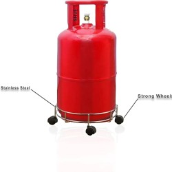 Heavy Duty Metallic Gas Cylinder Movable Trolley with Wheels – Movable & Durable Gas Cylinder Stand Heavy Duty Metallic Gas Cylinder Movable Trolley with Wheels – Movable & Durable Gas Cylinder Stand
