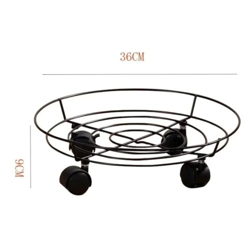 Heavy Duty Metallic Gas Cylinder Movable Trolley with Wheels – Movable & Durable Gas Cylinder Stand