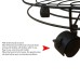 Heavy Duty Metallic Gas Cylinder Movable Trolley with Wheels – Movable & Durable Gas Cylinder Stand