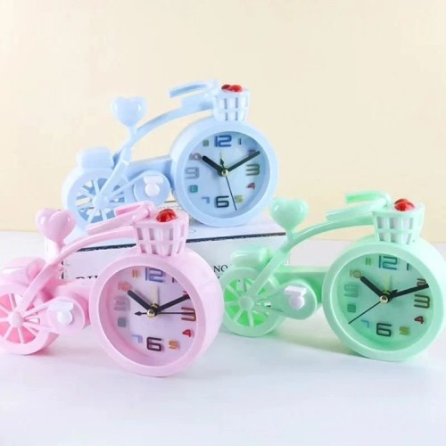 Stylish Bicycle Alarm Clock – Vintage-Inspired Decorative Timepiece for Home & Office