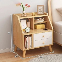 Modern Bedside Table with Compartments and Two Drawers – Elegant Nightstand for Organized Bedrooms Modern Bedside Table with Compartments and Two Drawers – Elegant Nightstand for Organized Bedrooms