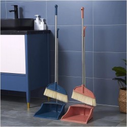 Elegant Standing Dust Broom with Dust Pan Set – Effortless Cleaning Made Simple