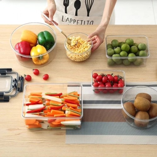 Quality 3-Piece Acrylic Food Storage Containers Set – Durable & Moisture-Resistant