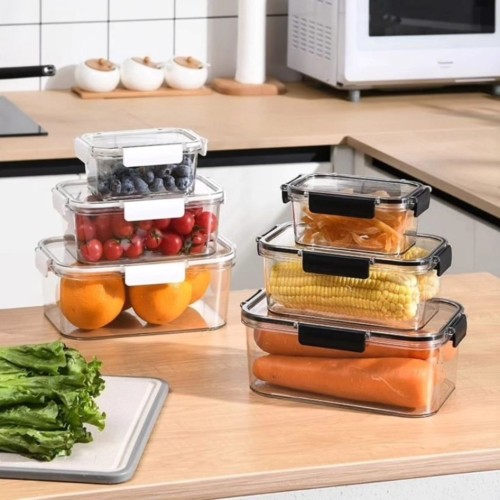 Quality 3-Piece Acrylic Food Storage Containers Set – Durable & Moisture-Resistant