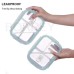 High Borosilicate Glass Partitioned Lunchbox – 1050ml Microwave-Safe Food Container with Dual Compartments