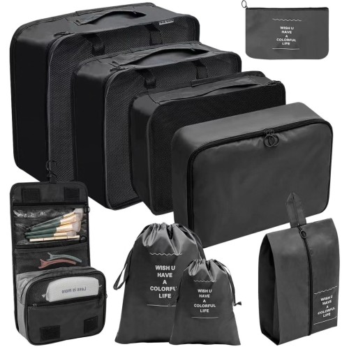 9-Piece Luggage Travel Organizers for Suitcase