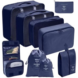 9-Piece Luggage Travel Organizers for Suitcase