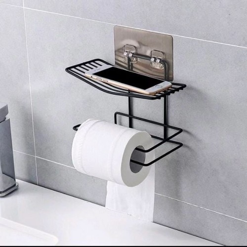 Wall-Mounted Wrought Iron Tissue Holder – Elegant Decorative Tissue Storage Rack