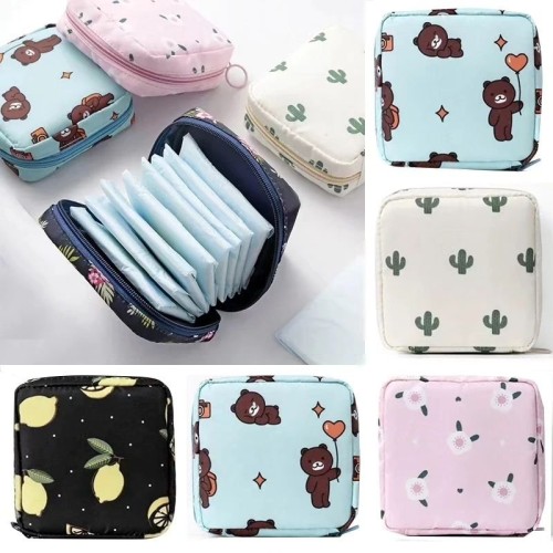 Women Portable Sanitary Pads Pouch – Discreet & Stylish Feminine Hygiene Organizer Bag