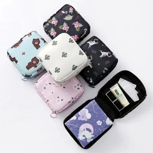 Women Portable Sanitary Pads Pouch – Discreet & Stylish Feminine Hygiene Organizer Bag