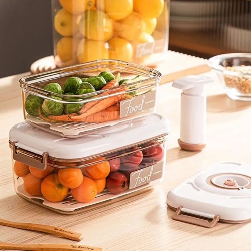 2pcs Food Vacuum Storage Containers 2pcs Food Vacuum Storage Containers