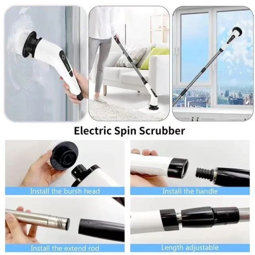 Rechargeable 6-in-1 Spin Scrubber Brush Rechargeable 6-in-1 Spin Scrubber Brush