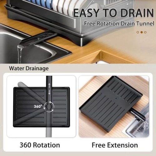 Premium Two-Tier Dish Drying Rack Premium Two-Tier Dish Drying Rack