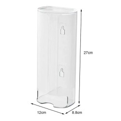 Large Capacity Wall-Mounted Dustproof Storage Box with Clear Visible Hollow Bottom