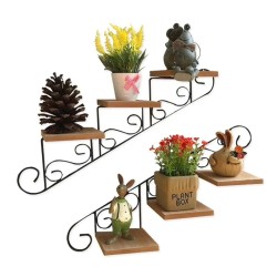 Staircase Wall Hanging Flower Shelf Staircase Wall Hanging Flower Shelf